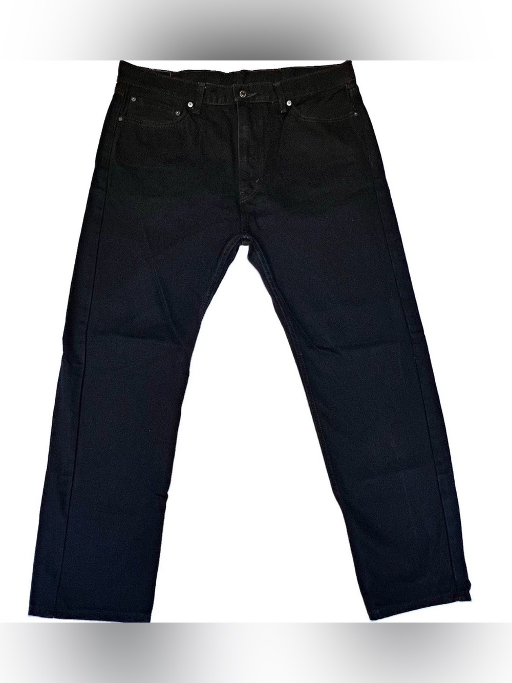 Levi's 505 Men's Black Jeans 38x30 Regular Fit Straight Denim 2 Horse Patch VTG